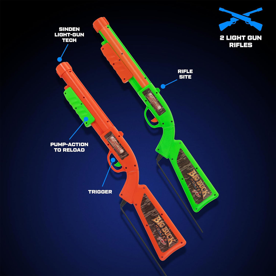 Arcade1Up Big Buck Hunter Mossy Oak Deluxe Arcade Machine with Dual Light Guns