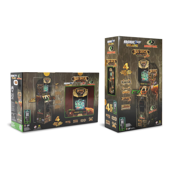 Arcade1Up Big Buck Mossy Oak Deluxe Arcade Machine w/Dual Light Guns (Open Box)