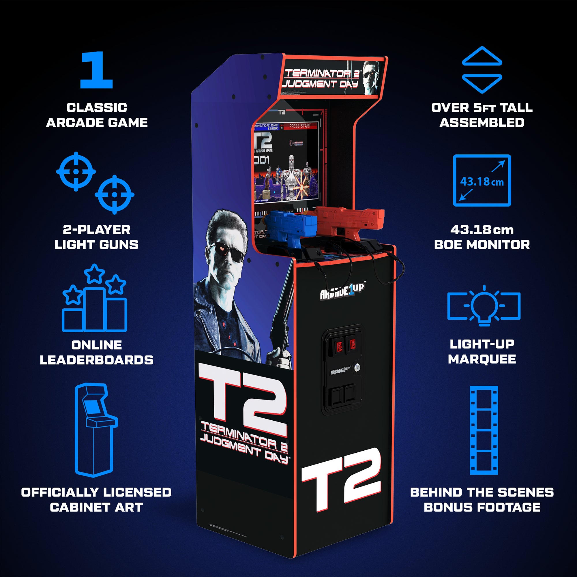 Terminator 2 Deluxe Arcade Machine (For Parts) - VMInnovations