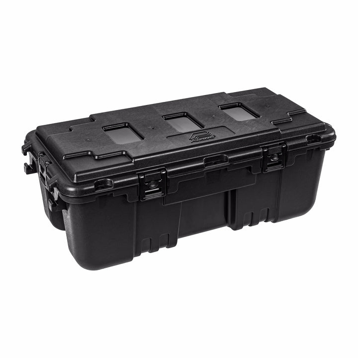 Plano 3 Pack Large Sportsman's Trunk for Outdoor Gear & Tools with Wheels, Black