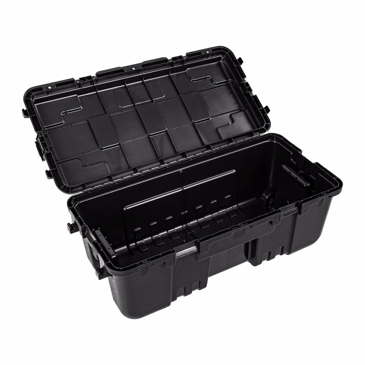 Plano 3 Pack Large Sportsman's Trunk for Outdoor Gear & Tools with Wheels, Black