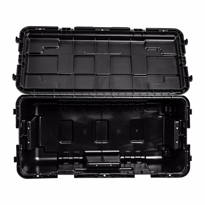 Plano 3 Pack Large Sportsman's Trunk for Outdoor Gear & Tools with Wheels, Black