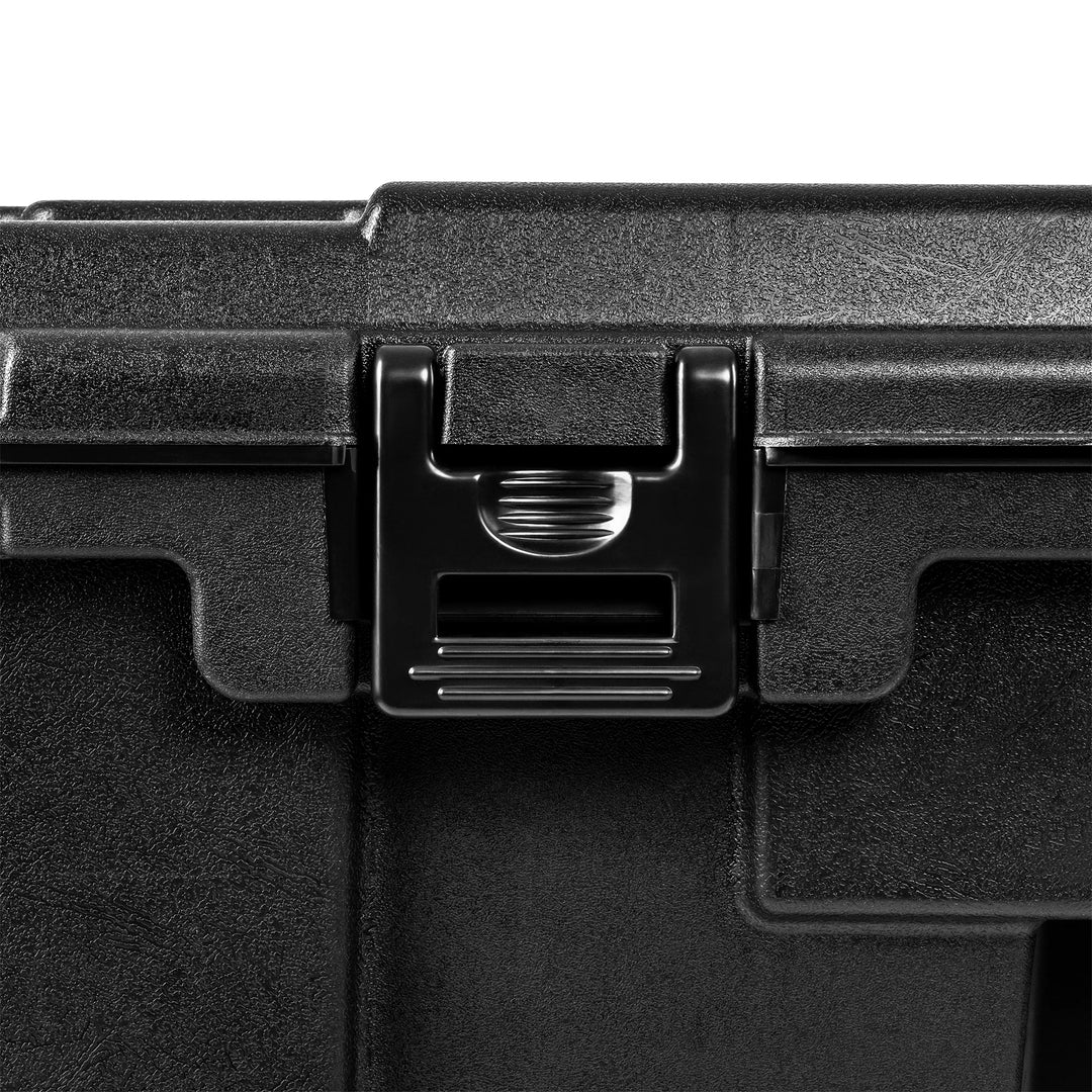 Plano 3 Pack Large Sportsman's Trunk for Outdoor Gear & Tools with Wheels, Black