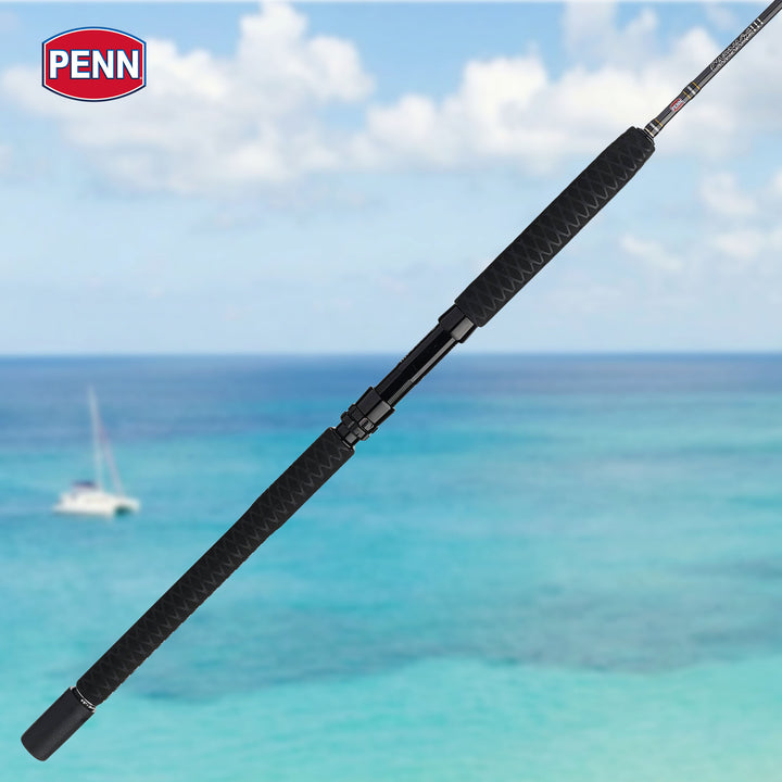 Penn Carnage III Boat Conventional Spinning Fishing Rod 8’, up to 100 Lbs, Black - VMInnovations