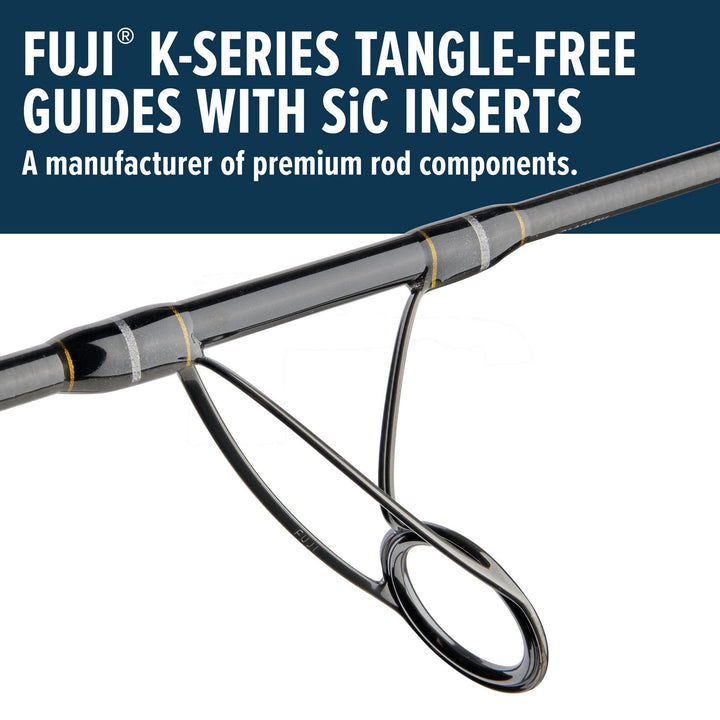 Penn Carnage III Surf Conventional Spinning Fishing Rod 9’, up to 30 Lbs, Black