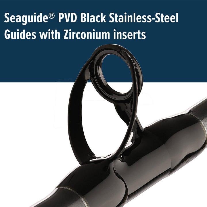 Penn Ally II Boat Conventional Casting Fishing Rod 6 Feet, up to 80 Lbs, Black