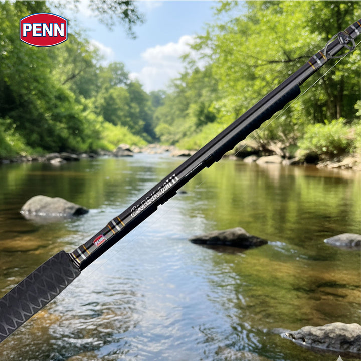 Penn Carnage III Boat Conventional Casting Fishing Rod 6'6", up to 100 Lb, Black - VMInnovations