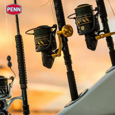 Penn Carnage III Jig Conventional Spinning Fishing Rod 6’, up to 200 Lbs, Black - VMInnovations