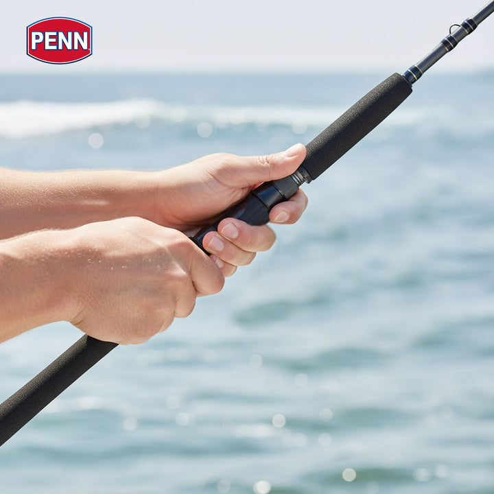 Penn Carnage III Inshore Casting Fishing Rod, 7 Feet, Loads up to 30 Lbs, Black - VMInnovations