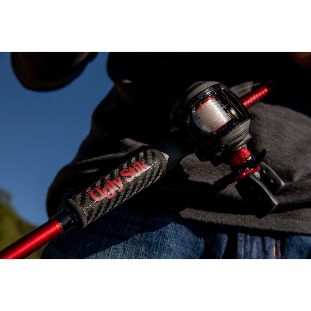 Ugly Stik Carbon Low Profile Baitcast Reel & Rod Combo, Right-Handed Orientation