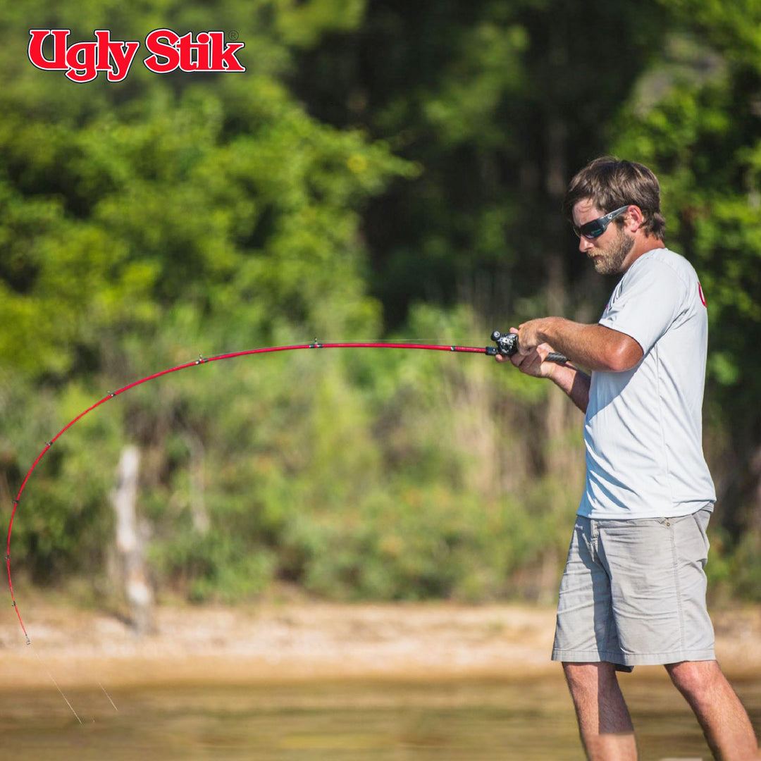 Ugly Stik Carbon Low Profile Baitcast Reel & Rod Combo, Right-Handed Orientation