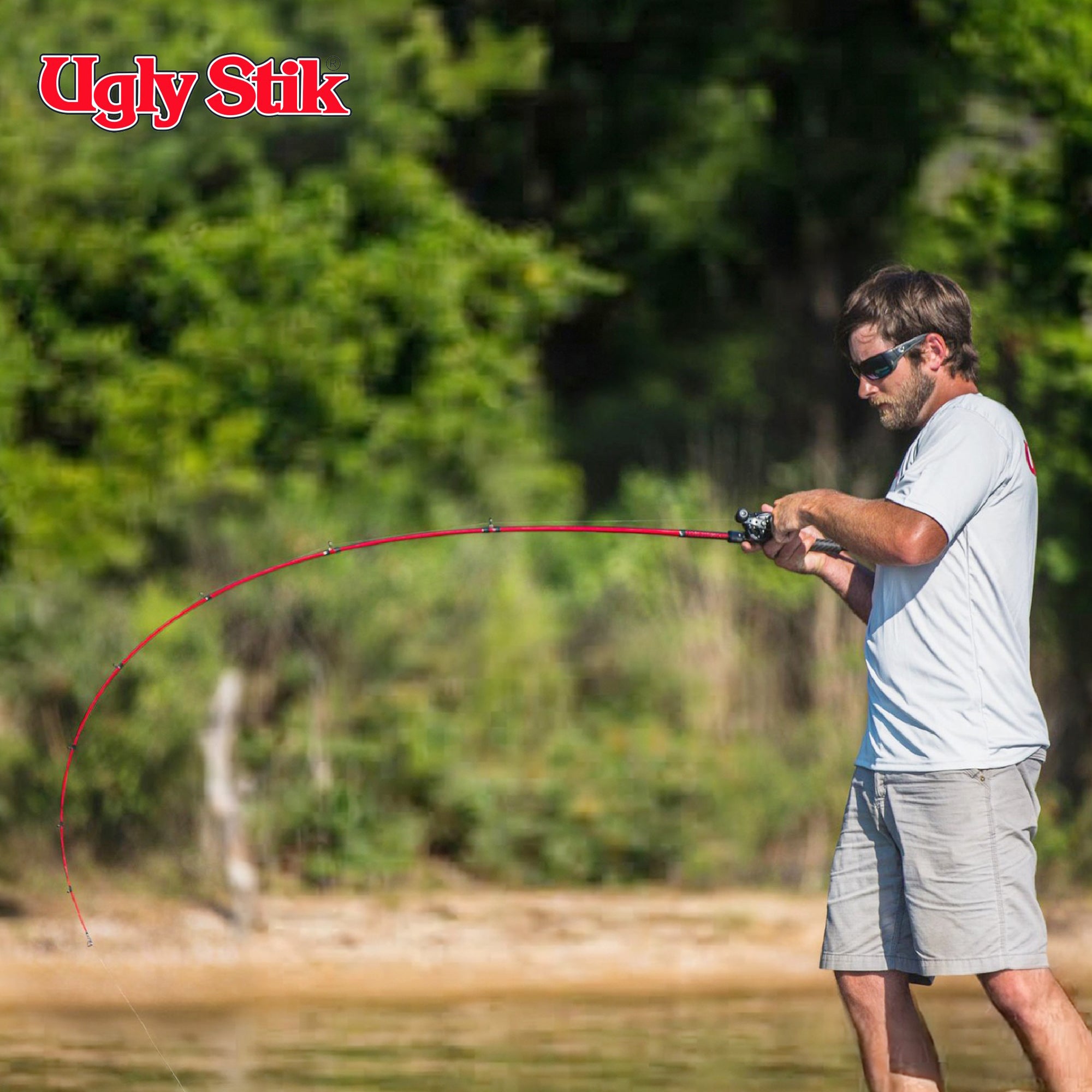 Ugly Stik Carbon Low Profile Baitcast Reel & Rod Combo, Left-Handed  (Open Box)