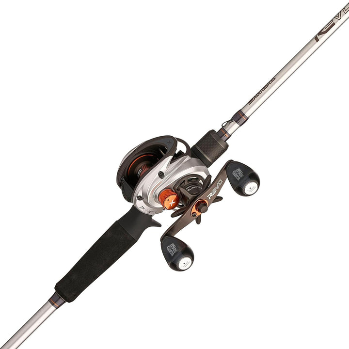 Abu Garcia Revo X Baitcast Reel and Fishing Rod Combo, Right-Handed Orientation