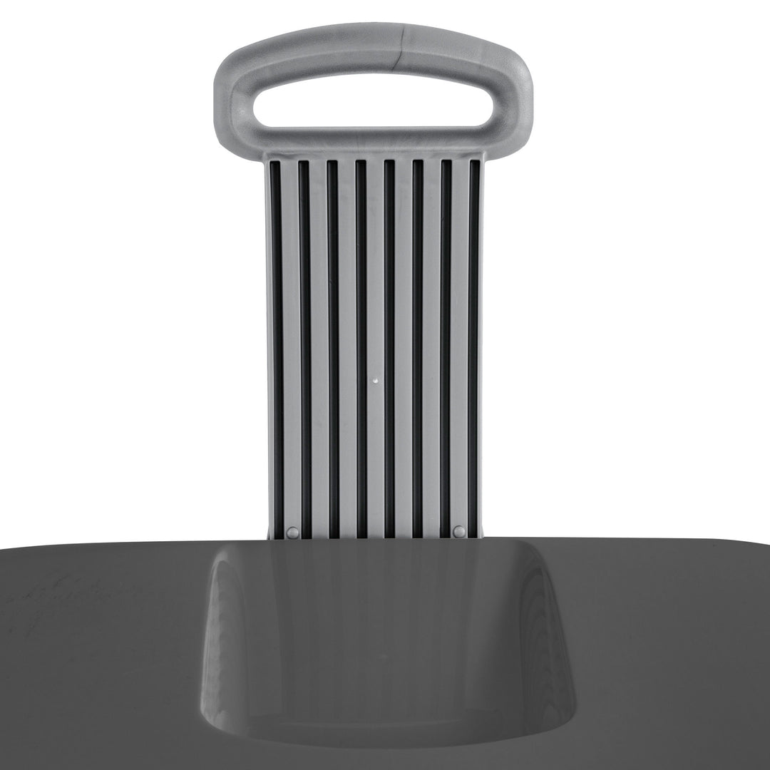 Sterilite Ultra Wheeled Hamper, Laundry Basket w/Lid & Handle, Flat Grey, 3 Pack