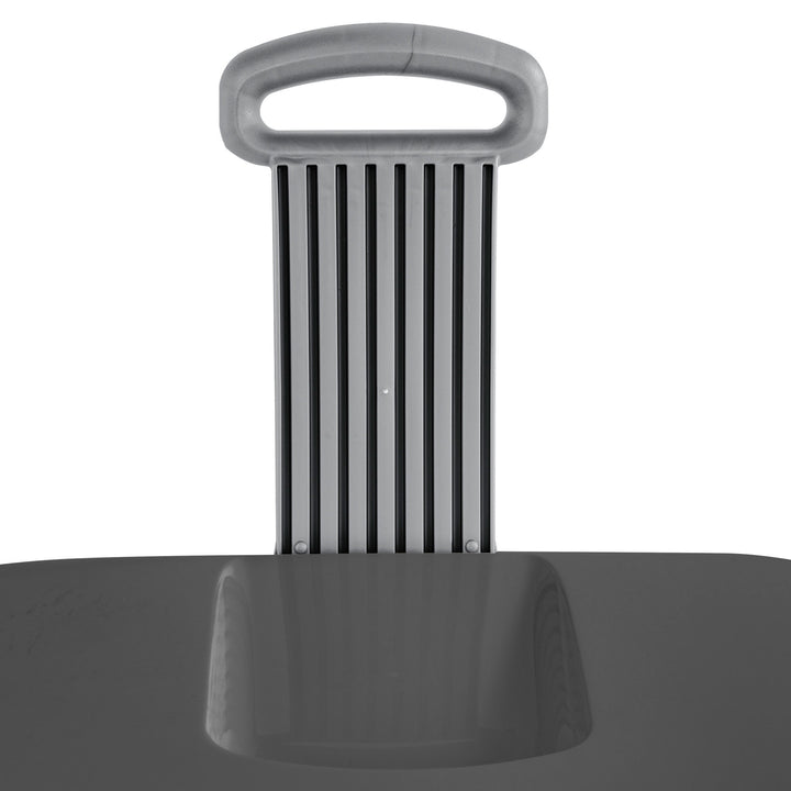 Sterilite Ultra Wheeled Hamper, Laundry Basket w/Lid & Handle, Flat Grey, 3 Pack