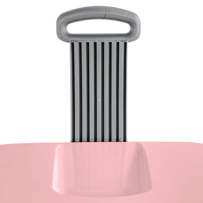 Sterilite Ultra Wheeled Hamper, Laundry Basket w/Lid & Handle,Pink Frost, 3 Pack - VMInnovations