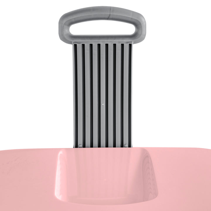 Sterilite Ultra Wheeled Hamper, Laundry Basket w/Lid & Handle,Pink Frost, 3 Pack