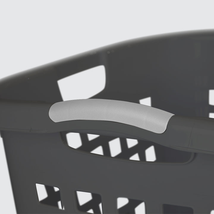 Sterilite Ultra Easy Carry Laundry Basket, 2.1 Bushel with Handles, Grey, 4 Pack