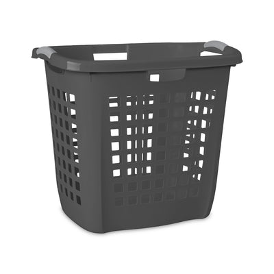 Sterilite Ultra Easy Carry Laundry Basket, 2.1 Bushel with Handles, Grey, 4 Pack - VMInnovations