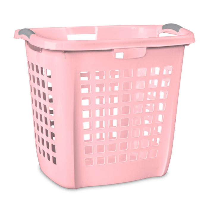 Sterilite Ultra Easy Carry Laundry Basket, 2.1 Bushel, Plastic, Pink, 4 Pack - VMInnovations