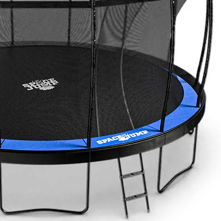 SpaceJump Lunar 16' Trampoline, Outdoor Bouncer with Net and Eclipse Sun Shade