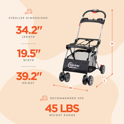 Baby Trend Snap N Go EX Universal Infant Car Seat Carrier Frame | SG13105 (Used) - VMInnovations