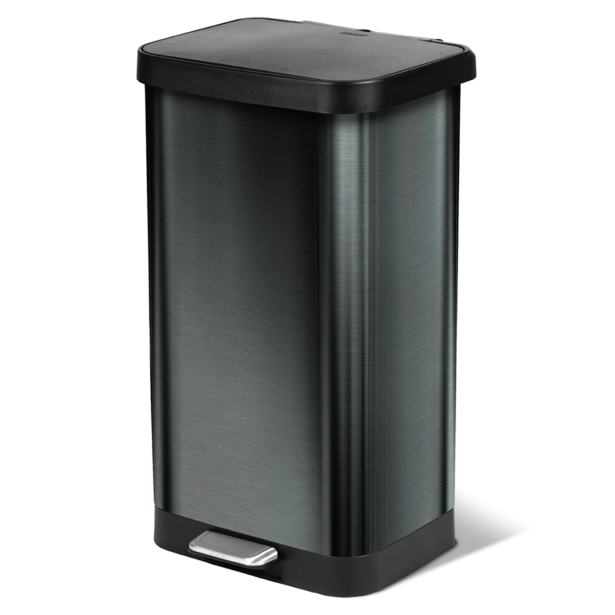 Glad Step Trash Can, Soft Close Lid Bin w/Odor Protection, 20 Gallon (Used)