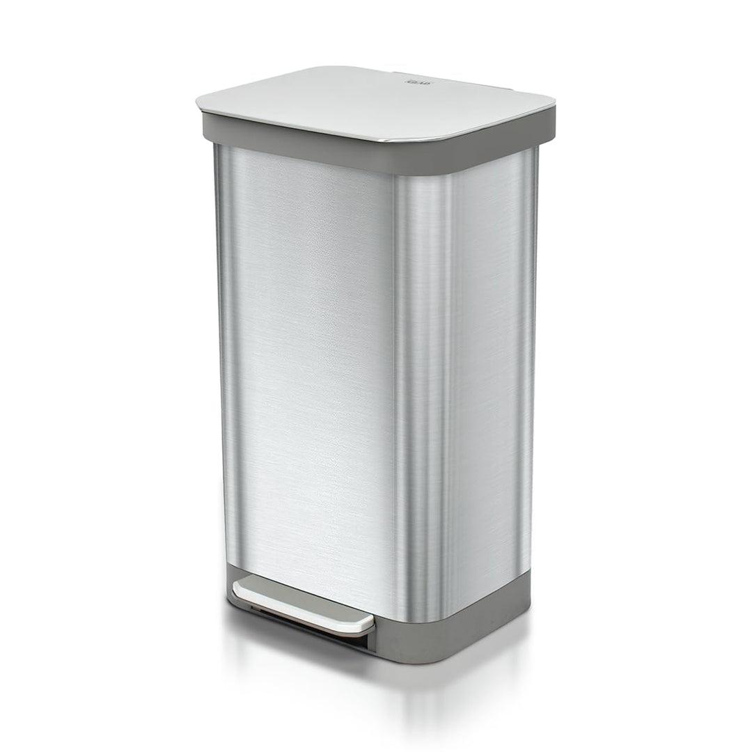 Glad Step Trash Can, Series 2 Soft Close Bin w/Odor Protection, 20 Gal(Open Box)