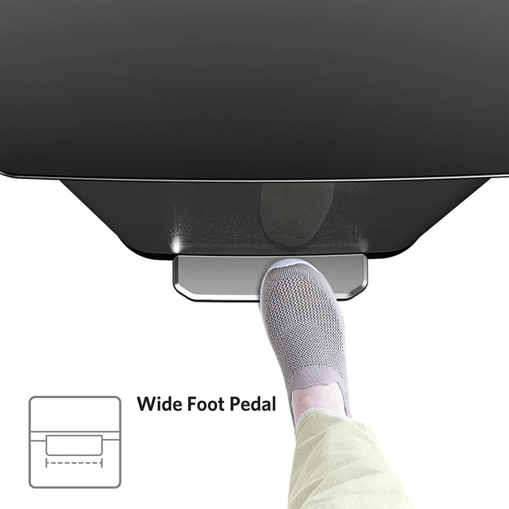Glad Step Trash Can, Series 2 Soft Close Bin with Odor Protection, 13 Gal, Black
