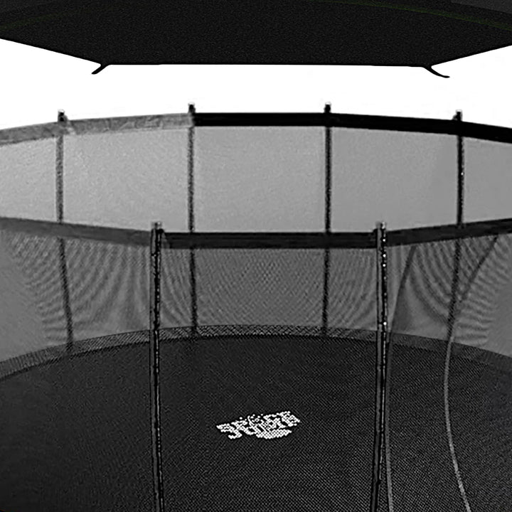 SpaceJump Lunar 14' Trampoline, Outdoor Bouncer with Net and Eclipse Sun Shade