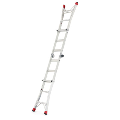 Lift Ladders 14 Foot Reach Multi Position Aluminum Step Ladder, 300 lb Capacity (Open Box)