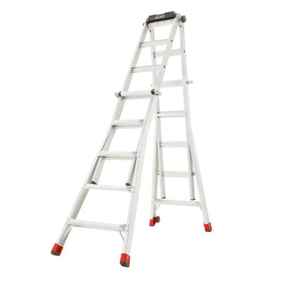 Lift Ladders 23 Foot Reach Multi Position Aluminum Step Ladder, 300 lb(Open Box)