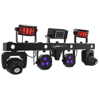 CHAUVET DJ 5-in-1 LED Lighting System on Single Bar Compatible with ILS, Black - VMInnovations