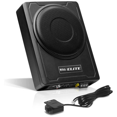 BOSS ELITE 8" Powered Car Subwoofer, Remote Control & Built-In Amplifier, 800W - VMInnovations