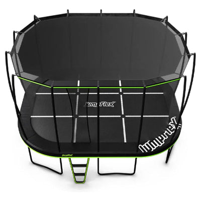 JumpFlex MEGA 17' Trampoline Outdoor Jumping Play Set w/ SMARTSHADE Canopy Cover