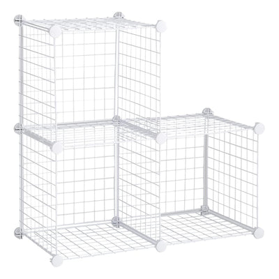 Rubbermaid 3pc Storage Stackable Cube Set, Multi-Use Home Organizers (Open Box) - VMInnovations