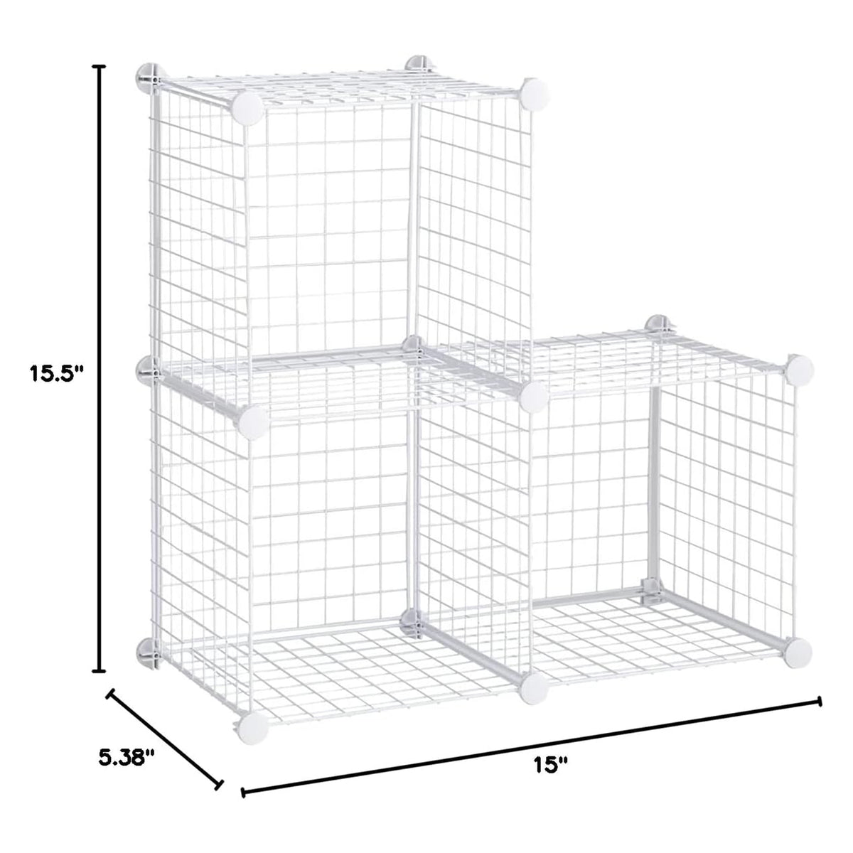 Rubbermaid 3pc Storage Stackable Cube Set, Multi-Use Home Organizers (Open Box) - VMInnovations