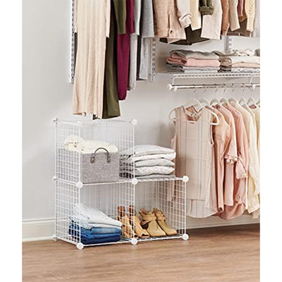 Rubbermaid 3pc Storage Stackable Cube Set, Multi-Use Home Organizers (Open Box) - VMInnovations