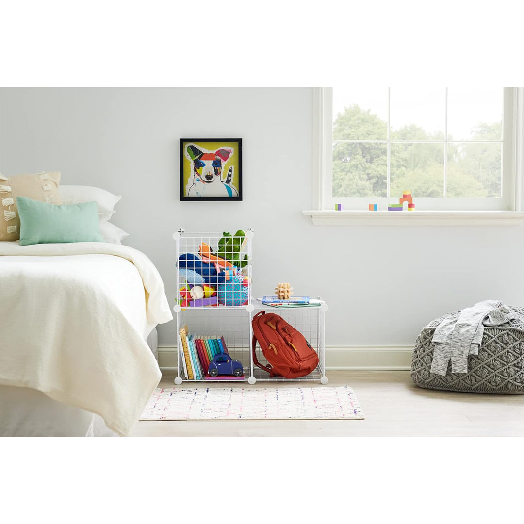 Rubbermaid 3pc Storage Stackable Cube Set, Multi-Use Home Organizers (Open Box)