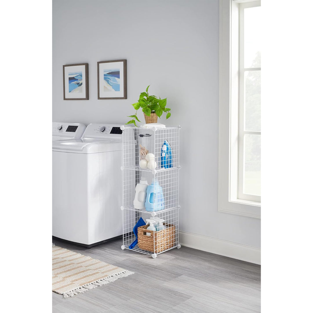 Rubbermaid 3pc Storage Stackable Cube Set, Multi-Use Home Organizers (Open Box)