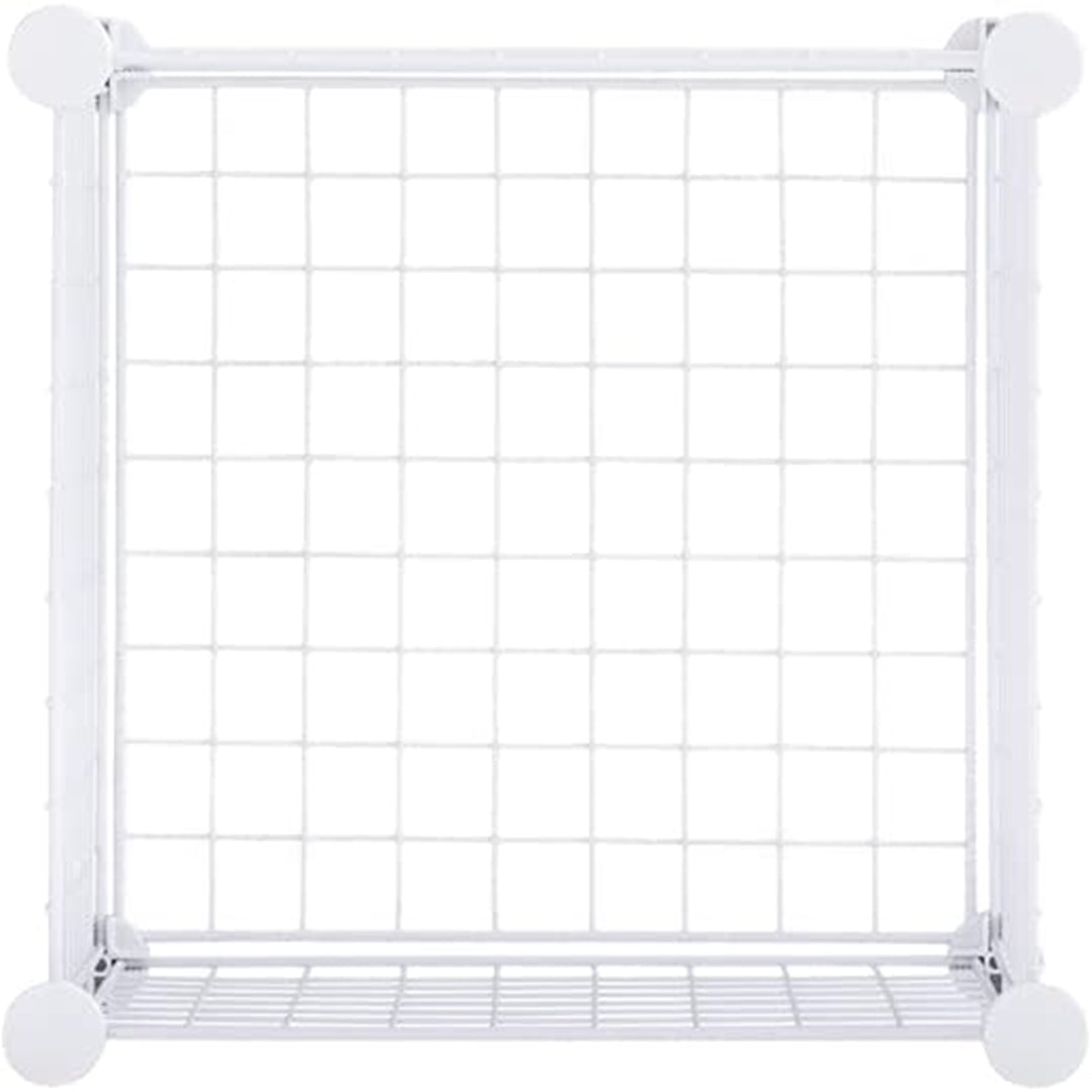 Rubbermaid 3 Piece Storage Stackable Cube Set, Multi-Use Home Organizers, White