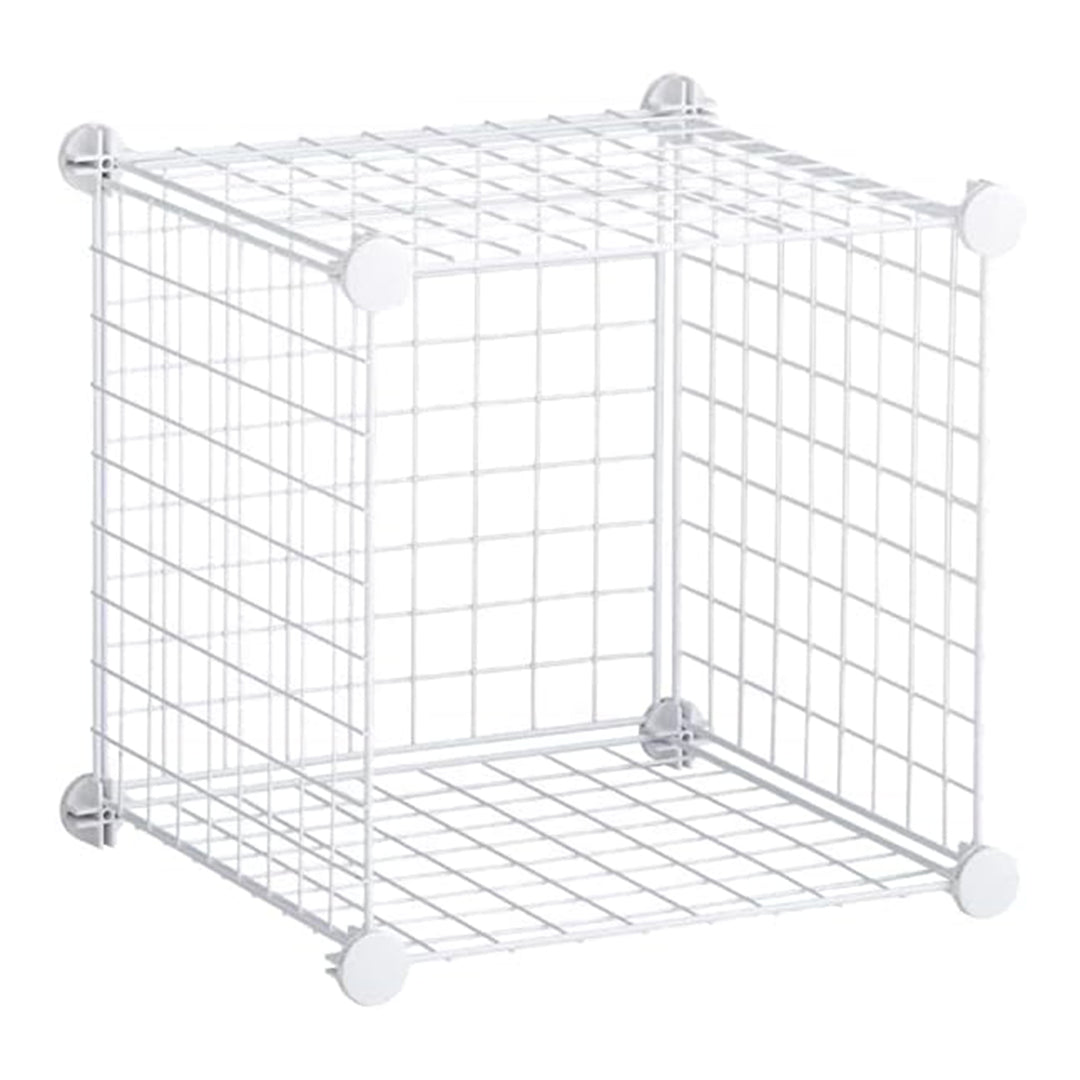 Rubbermaid 3 Piece Storage Stackable Cube Set, Multi-Use Home Organizers, White