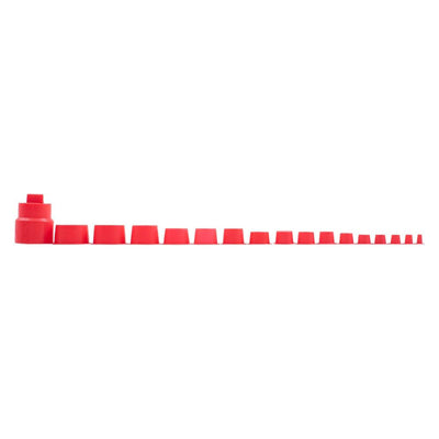 Brock 1700 Piece Caplug Assortment Pack Plastic Tapered End Plugs, Covers, Red - VMInnovations