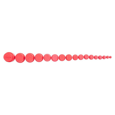 Brock 1700 Piece Caplug Assortment Pack Plastic Tapered End Plugs, Covers, Red - VMInnovations