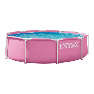 Intex 10' x 30" Metal Frame Round Above Ground Swimming Pool - Pool Only (Used)
