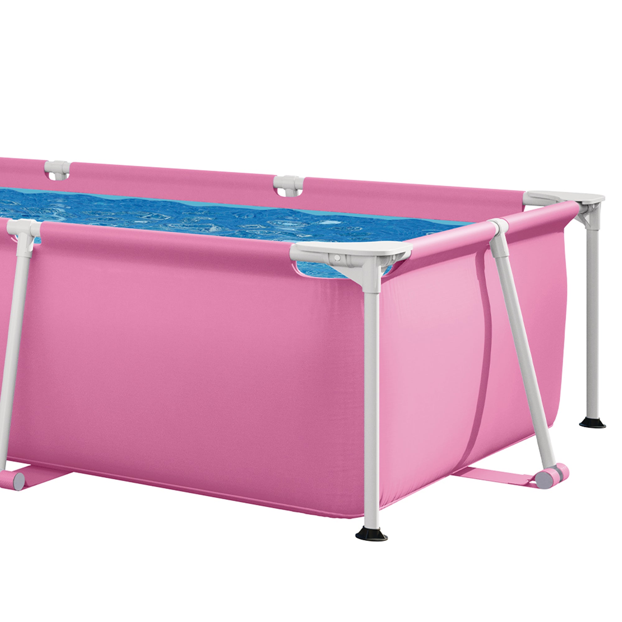 Intex 8.5' x 26" Rectangular Frame Above Ground Outdoor Swimming Pool, (Used)