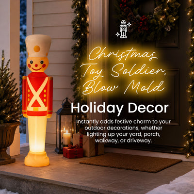 Union Products 31" Light-Up Christmas Toy Soldier, Outdoor Holiday Decoration - VMInnovations