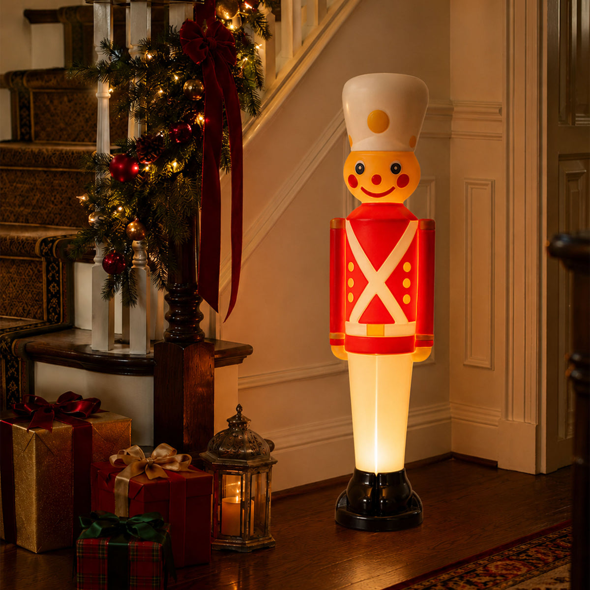 Union Products 31" Light-Up Christmas Toy Soldier, Outdoor Holiday Decoration - VMInnovations