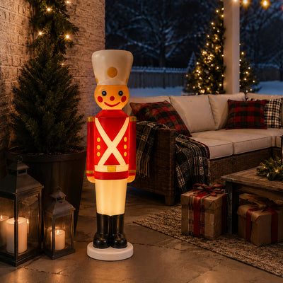 Union Products 31" Light-Up Christmas Toy Soldier, Outdoor Holiday Decoration - VMInnovations