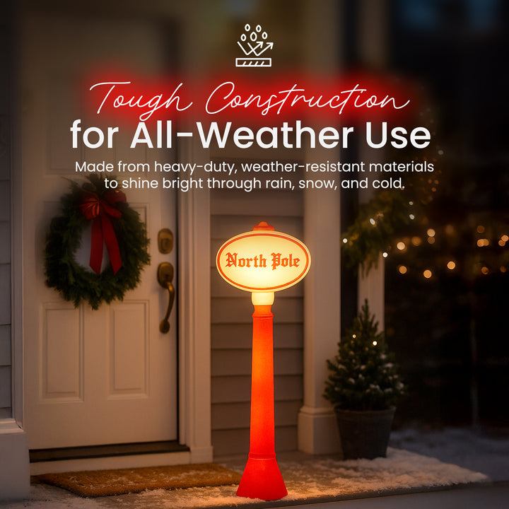Union Products 76940 45" Blow Mold North Pole Lighted Christmas Yard Decoration